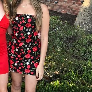 Mini Rose Dress - Boohoo.